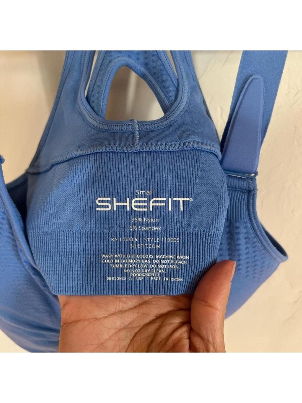 SHEFIT Women's Blue Bra - Picture 2 of 3